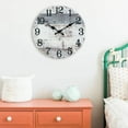 thumbnail image 3 of DESIGNICE Wall Clock,Retro American Style Design Wall Clocks Battery Operated,Easy Installation with Back Slot Design Kitchen Clock,10",Style2, 3 of 4