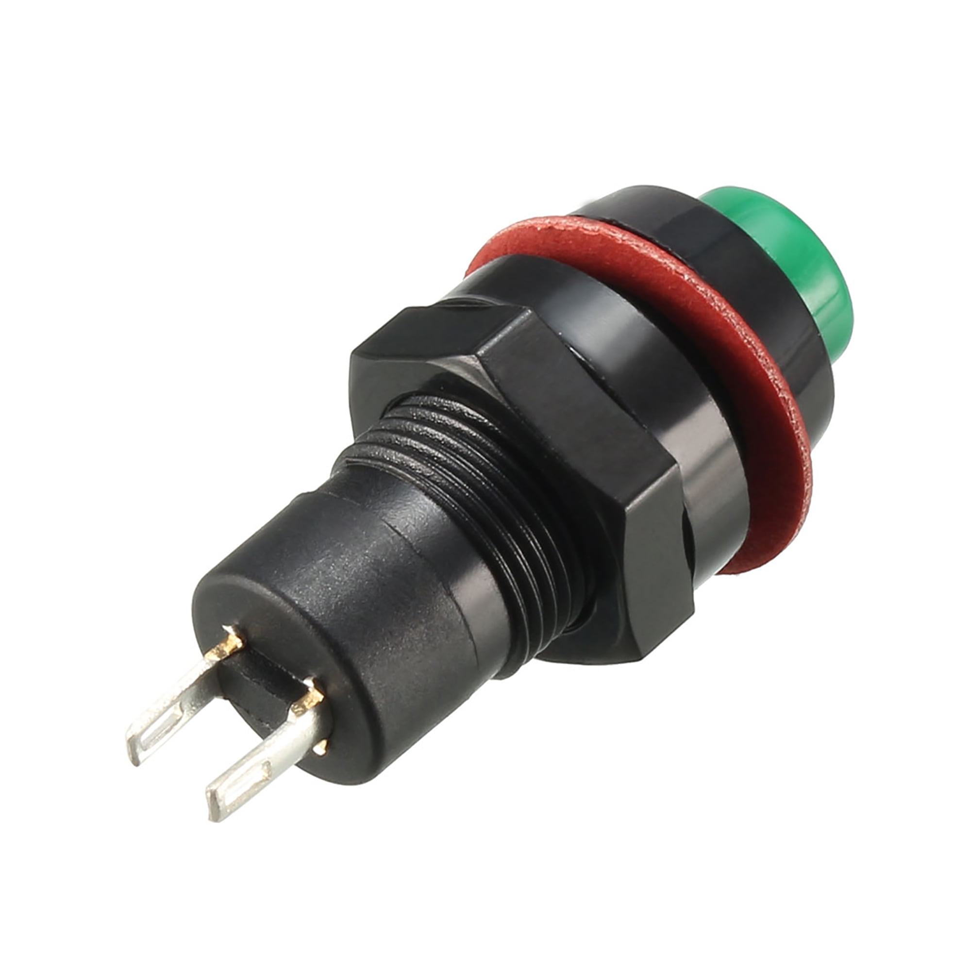 uxcell 10mm Mounting Hole Green Latching Push Button Switch SPST NO 20pcs uxcell 10mm Mounting Hole Green Latching Push Button Switch SPST NO 20pcs