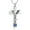 Silver-Blue, variant on Personalized Birthstone Cross Urn Necklace For Ashes Of Loved Ones Cremation Jewelry Keepsake Pendant Women Men Memorial Ash Pendant