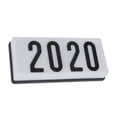thumbnail image 3 of Yosemite Home Decor 2 Lights Exterior Lighting in White Frame with Black Numbers, 3 of 4