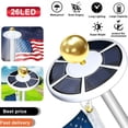 thumbnail image 2 of Solar Powered Flag Pole Light 26 Led Usa Night Super Bright Flagpole Waterproof, 2 of 7
