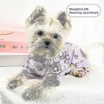 thumbnail image 5 of Pijamas para perros pequeños, ropa de verano para perros, pijamas suaves para perros, monos para cachorros, camisetas, pijamas para gatos, pijamas, caqui, M, 5 of 5