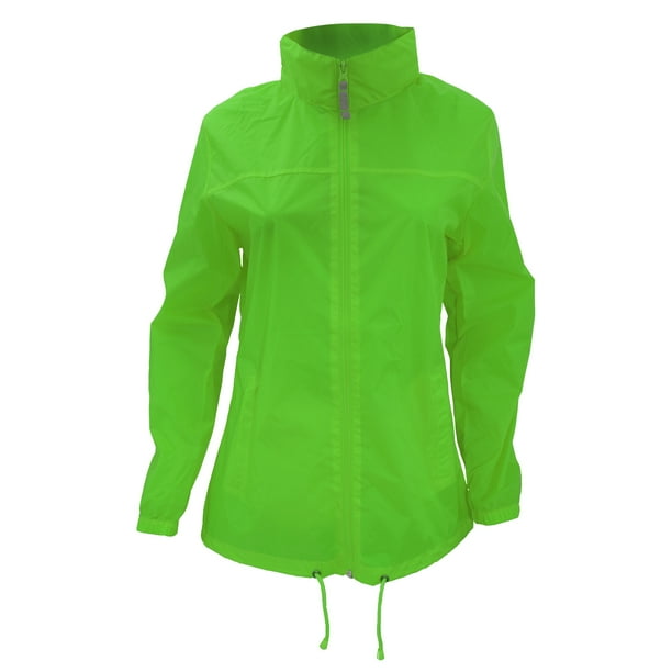 B&C - Chaqueta modelo Sirocco ligera, resistente a el viento y agua para mujer (Verde real)
