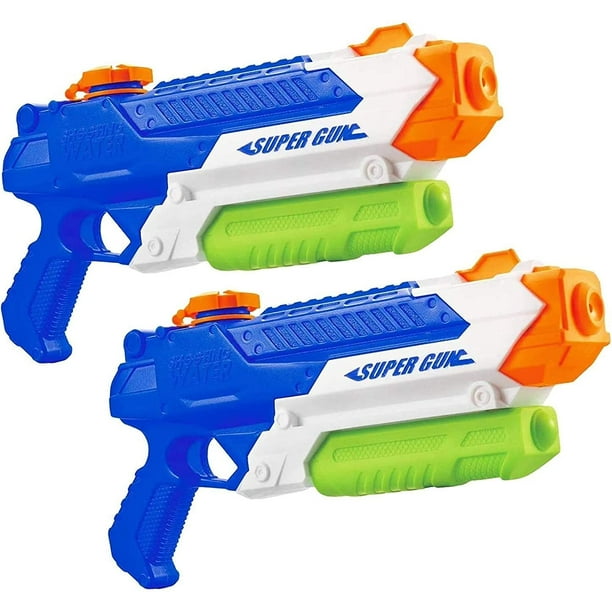 Squirt Water Guns for Boys - 1000ml Super Water Guns for Kids  Adults-Swimming Pool Toys Water Fighting with Powerful Stream for Outdoor  and Garden Playing (2 Pack Blue) 