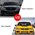thumbnail image 4 of TopOne 2 Pcs/set Front Grille Trim Strips Sport Style Strip Cover Frame Car Decorations Stickers, 4 of 8