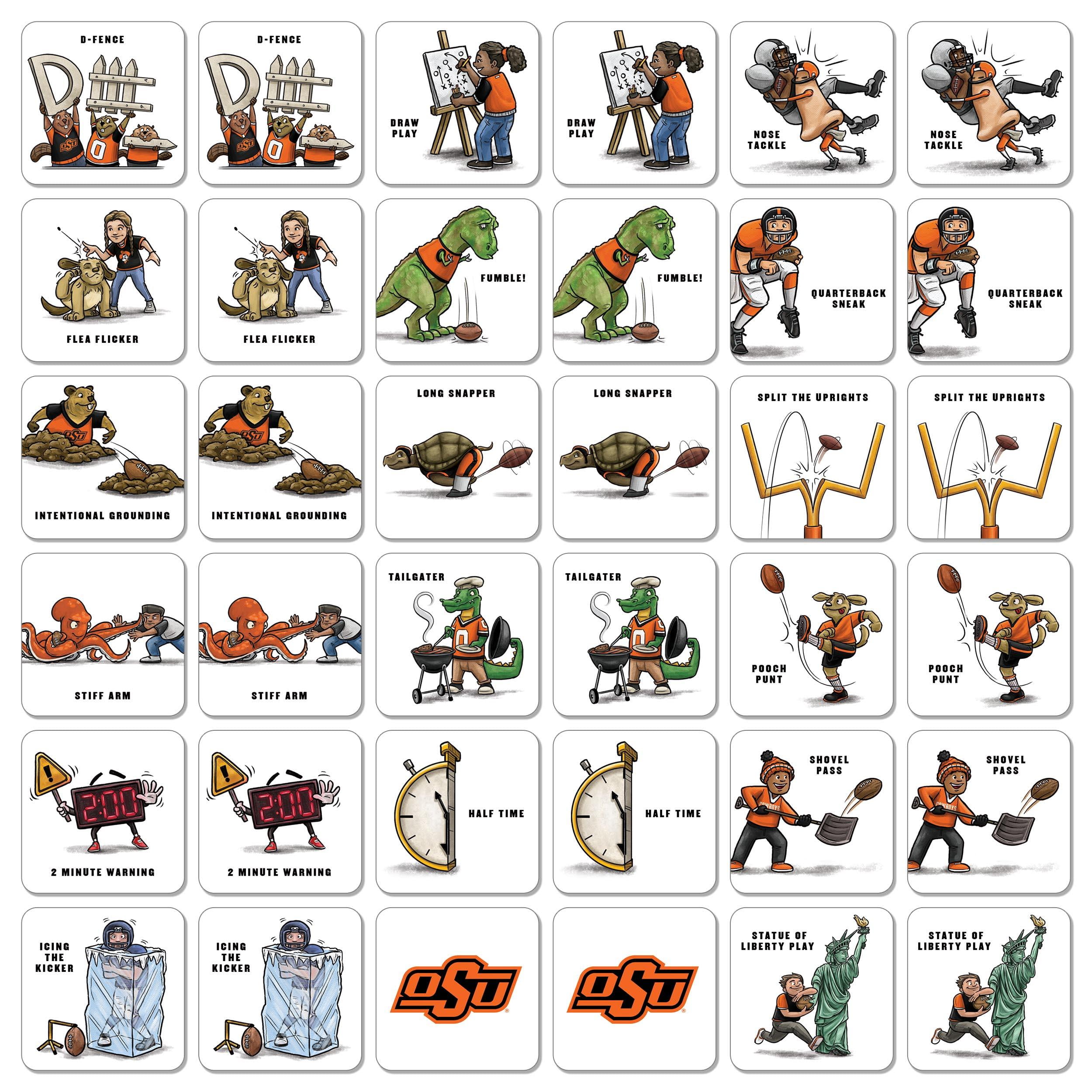 Oklahoma State Cowboys Licensed Memory Match Game