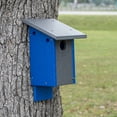 thumbnail image 2 of Outdoor Leisure Products Model GM21GBL Blue Bird House Made of HDPE finished in Weather Wood and Blue, 2 of 6