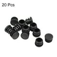 thumbnail image 3 of Plastic Plug End Caps, 16mm x 15mm Round Furniture Table Chair Legs 20Pcs, 3 of 5
