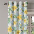 thumbnail image 3 of Ambesonne Tropical Grommet Curtain, Little Art Flowers Vintage, 50"x60", Mustard Pale Blue Green, 3 of 5