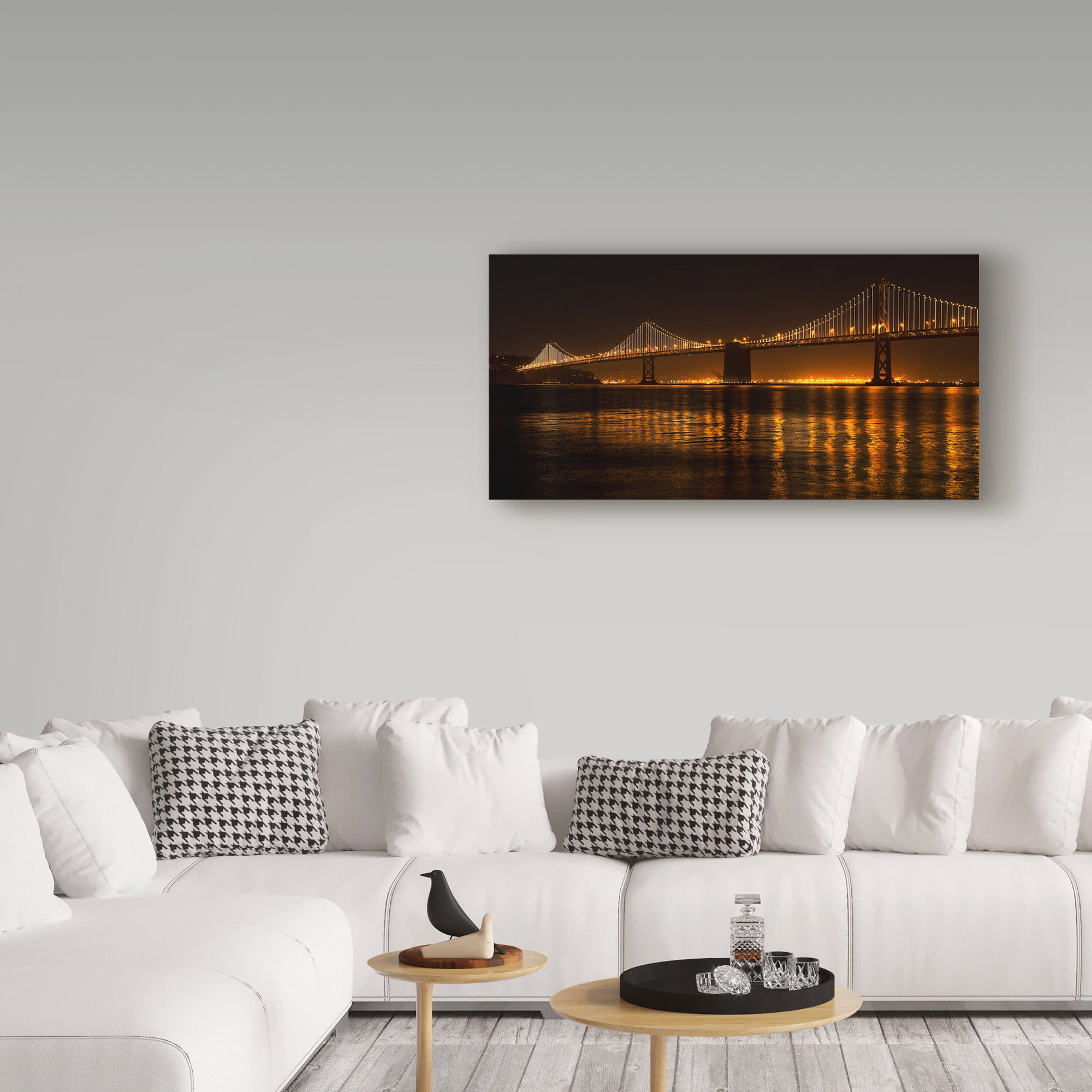 Trademark Fine Art 'Bay Bridge' Canvas Art by Lance Kuehne