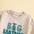 thumbnail image 4 of Okbabeha Toddler Baby Boy Crewneck Sweatshirt Long Sleeve Bubble Romper Sibling Matching Outfits Fall Winter Cute Clothes, 4 of 7