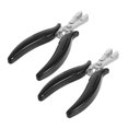 thumbnail image 1 of CIMAXIC 2Pcs Black Groove Pliers for Hair Extensions Chrome Plated Tool for Smooth Clamp and Removal, 1 of 8