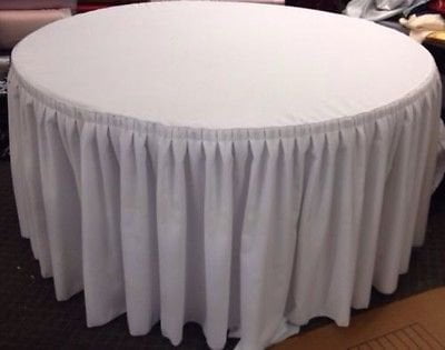 60 Inch Round Table Skirt Double, Table Cover Round