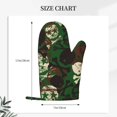 thumbnail image 2 of Hirioo Camouflage Skull for Silicone Oven Mitts for BBQ, Baking, Cooking, Set of 2, Heat Resistant 260℃, Non-Slip Kitchen Essentials, 2 of 6