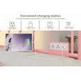 thumbnail image 3 of Memoryfield Twin Size Daybed Frame with Trundle, Metal Platform Sofa Bed Frame with LED Lights and Charging Station, for Small Spaces, Pink, 3 of 9