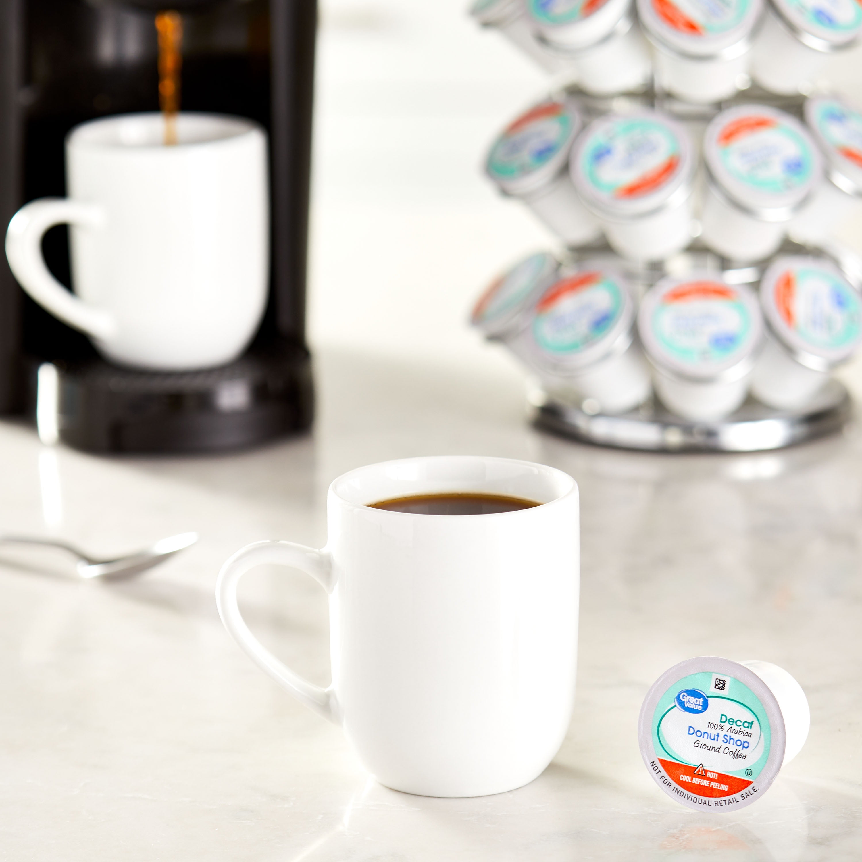 Great Value Donut Shop Decaf Ground Coffee Pods 48 Ct Walmart