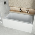 thumbnail image 3 of Streamline NAL-5580-WH 60 in. x 32 in. Acrylic Right-Hand Drain Alcove Bathtub in Glossy White With External Drain in Glossy White, 3 of 10