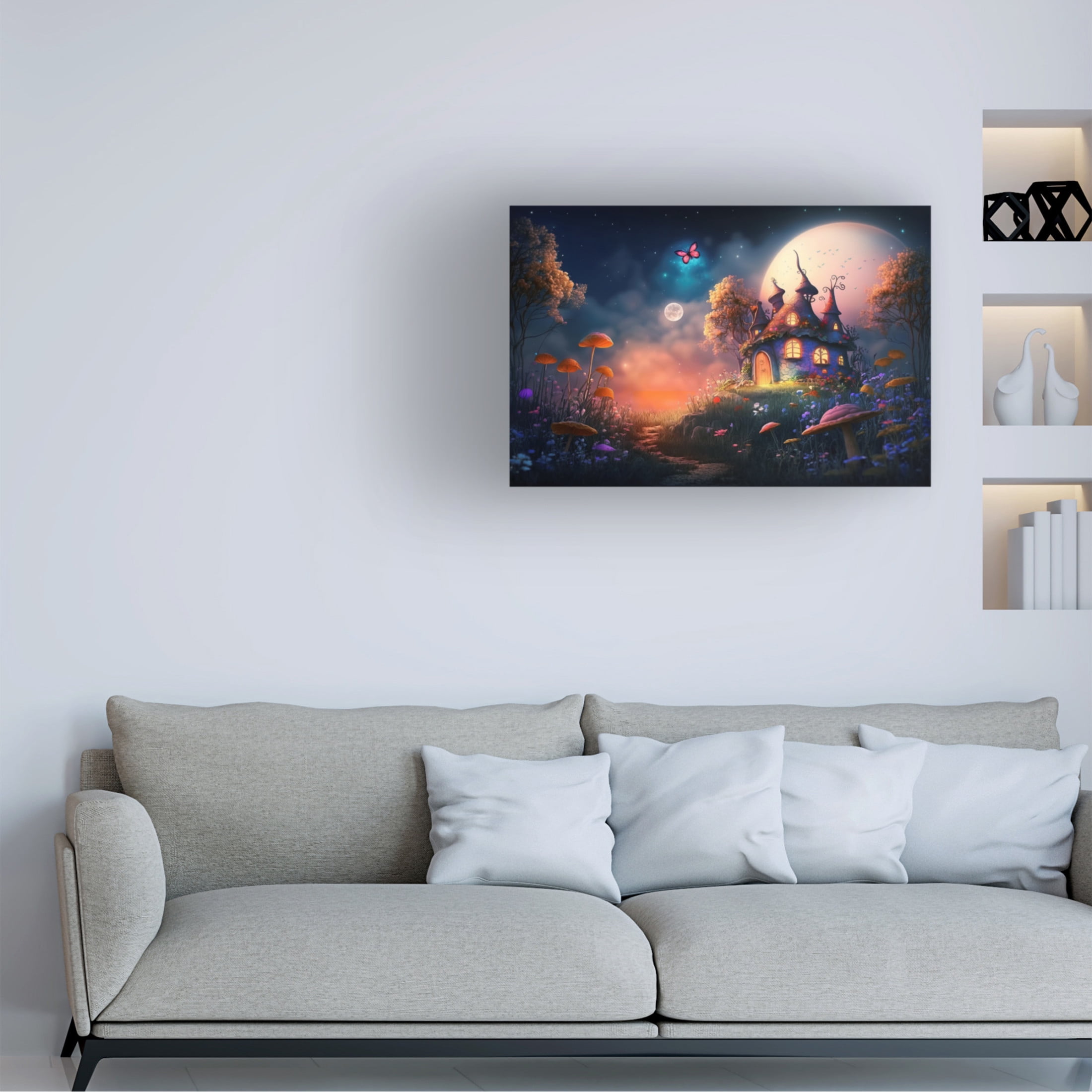 Canvas Wall Art - Ray Heere 'Fairytale Landscape 5' Wall Art for Living Room, Bedroom, or Office Décor by Trademark Fine Art - 24 x 16 Inches