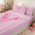 thumbnail image 2 of Manfei Initial Queen Comforter Set with Fitted Sheet and 2 Pillowcases, Pink B, Pink Reversible, 2 of 7