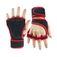 thumbnail image 6 of 1 Pair Hollow Cycling Gloves Easy Wear Polyester Half Finger Unisex Sport Gloves for Outdoor, 6 of 7