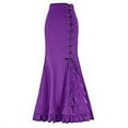 thumbnail image 1 of Vestido de sirena con volantes estilo steampunk victoriano para mujer de talla grande para cosplay de Halloween, 1 of 6