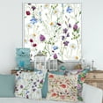 thumbnail image 2 of Designart 'Wildflowers Clover Bell and Chamomile I' Traditional Framed Canvas Wall Art Print, 2 of 5