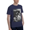 thumbnail image 2 of Bingfone Running Horse Men'S Loose Fit Short-Sleeve Pocket T-Shirt, 2 of 7
