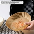 thumbnail image 4 of Hands DIY 50/100pcs Air Fryer Liner 20CM Round Non-Stick Air Fryer Paper Mats Heat-Resistant Air Fryer Parchment Paper for Baking Roasting Cooking Microwave, 4 of 10