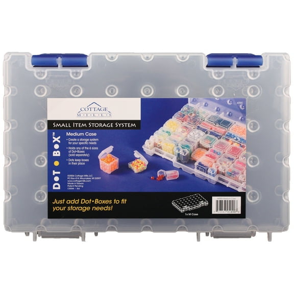 DotBox Medium Case. Use This Empty Case to Create a Custom Storage System to Meet Your Needs by Filling it with Any of 6 Sizes of DotBoxes Sold Separately. Perfect for Small Item Storage.