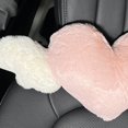 thumbnail image 5 of Jkung Car Headrest Pillow Breathable Wear-Resistant Heart Shape Neck Support Pillow Seat Back Cushion Car Interior Decoration, 5 of 8