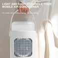 thumbnail image 6 of Small Portable Air Conditioners for Bedroom, PHIGZNT 800ML Evaporative Air Cooler Fan with 7 Colors Light, Cool Mist & 2/4H Timer, 3 Speeds, Mobile Personal Air Conditioners for Room/Office/Desk, 6 of 8