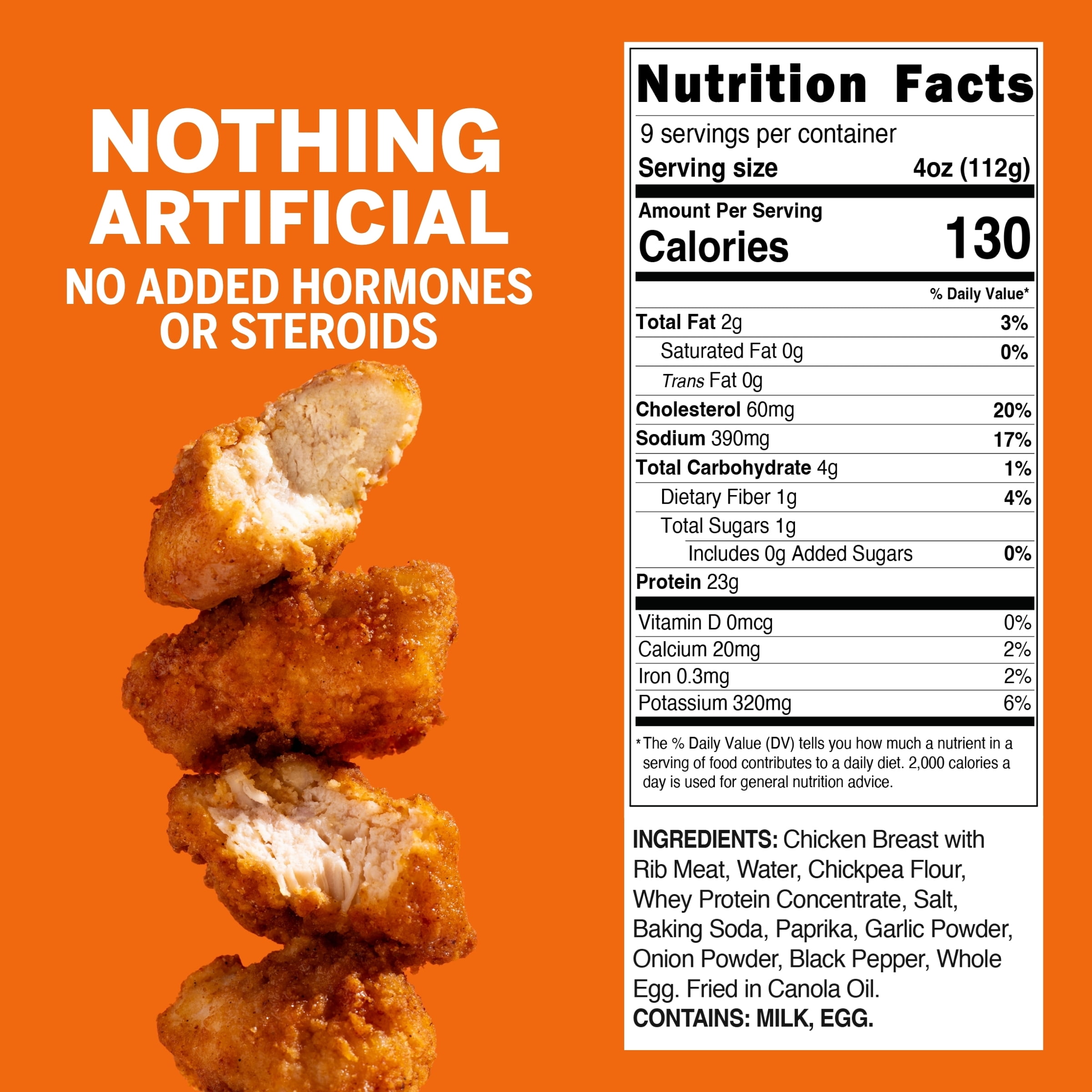Realgood Foods Co. Lightly Breaded Chicken Breast Nuggets, 36 oz Bag (Frozen)