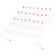 thumbnail image 5 of 1pc Gotping Water Rack Tubo Tubo Peg Rack Laboratorio Cubilete Secado Soporte, 5 of 5