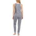 thumbnail image 6 of Karen Neuburger Women's 3-Piece Zebra Print Soft Pajama Lounge Set-Blue / S, 6 of 7
