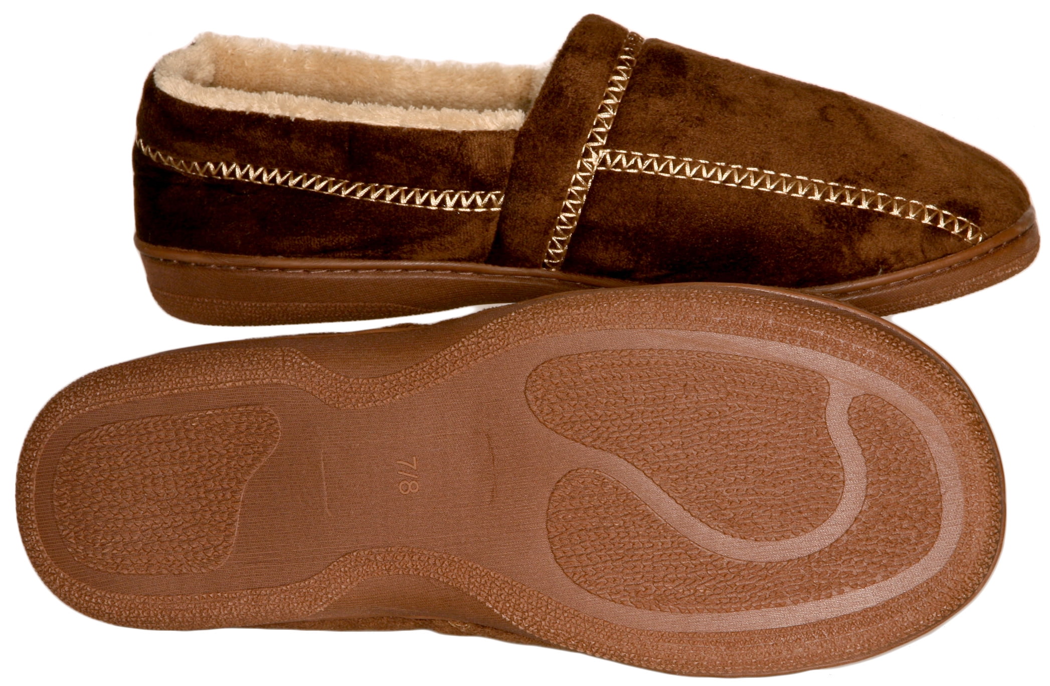 fleece lined moccasins mens