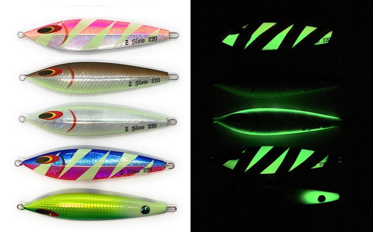 Sea Falcon Z Slow Pitch Glowing Sinking Fishing Jig 150g / 100mm