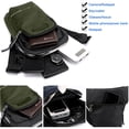 thumbnail image 4 of Nuevo bolso de pierna para deportes al aire libre, bolsillo para montar, bolso de mensajero para hombres y mujeres, bolso de pecho reflectante táctico, verde, 4 of 5