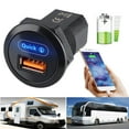 thumbnail image 1 of 12-24V Car Charging Socket 18W for Qc3.0 Rv Bus Usb Outlet Car Charger Adapter, 1 of 10