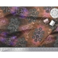 thumbnail image 3 of Soimoi Orange Rayon Fabric Scared Geometric Galaxy Print Fabric by the Yard 42 Inch Wide, 3 of 3