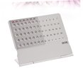 thumbnail image 3 of IFANLANDOR 1Set -thin Calendar Aluminium Perpetual Design for School Desk Use, 3 of 8