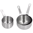thumbnail image 3 of Stainless Steel Handle Dipping Sauce Bowl, Non Slip Design Acid And Alkali Resistance Stainless Steel Sauce Dish Stackable With Handle For Cooking Silver, 3 of 8