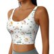 thumbnail image 2 of Balery Cartoon House Sujetadores deportivos con espalda cruzada para mujer, acolchados, sin costuras, de alto impacto, ideales para yoga, gimnasio, entrenamiento y fitness.-Large, 2 of 8
