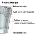 thumbnail image 4 of Gamexcel 6.2 Gallon(23L) Metal Galvanized Beverage Tub Seafood Ice Bucket for Parties, 22.5" L x 12.5" W x 8" H, 4 of 7