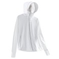 thumbnail image 2 of BADHUB Women's UPF 50+ Sun Protection Jacket with Hoodie Brim Thumb Hole Long Sleeve Lightweight Outdoor HIking Fishing Shirts White M, 2 of 4