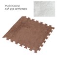 thumbnail image 4 of 10pcs Plush Foam Floor Mat for Baby, 12in Interlocking Floor Mat Climbing Area Rugs, Thickened Soft Anti Slip Puzzle Area Rug Playmat for Room Fluffy Tiles for Home Playroom, 4 of 7