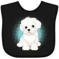 thumbnail image 3 of Inktastic Maltese Puppy Dog Boys or Girls Baby Bib, 3 of 4