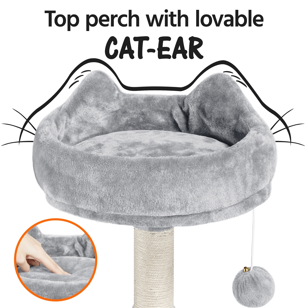 Renwick 55" Cat Tree Tower for Small Medium Cats, Light Gray