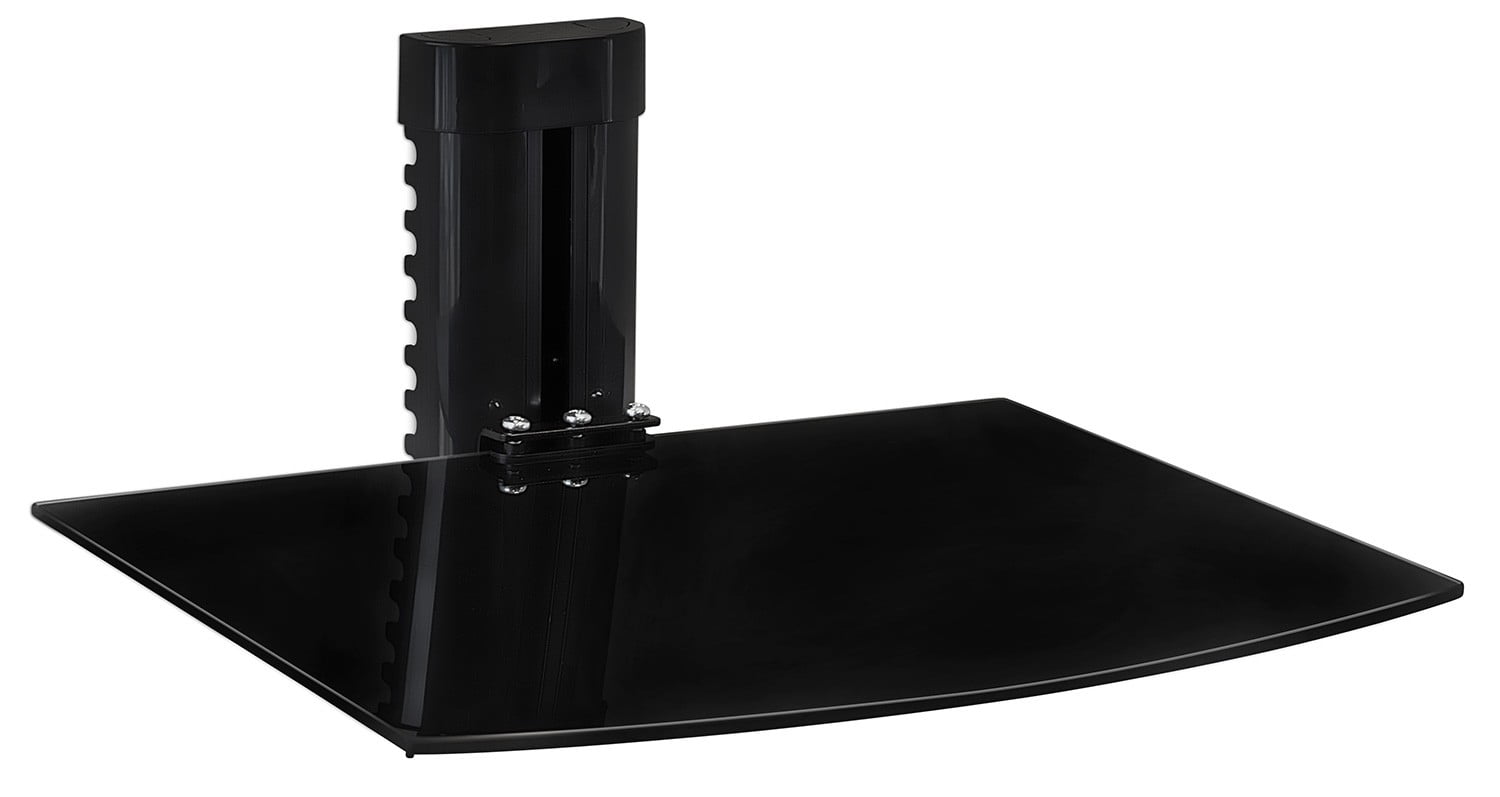 MountIt! Floating Wall Mounted Shelf Bracket Stand 1 Shelf Tinted