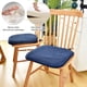 thumbnail image 5 of Cojín de asiento Bewildely Poliéster Interior Comedor Silla Azul Type3 NO3, 5 of 6