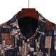 thumbnail image 4 of Camisa de solapa de manga corta con estampado informal de verano para hombre Pompotops  oipoqjl44601, 4 of 7